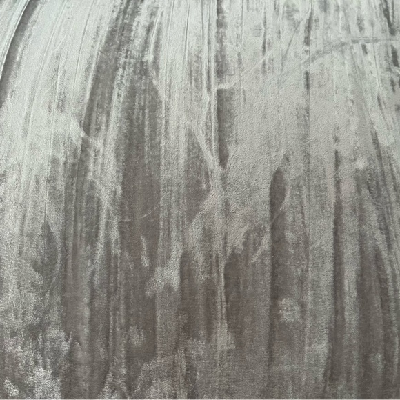 Two West Elm Silver Gray Crushed Velvet Standard Shams. Covers only. - Picture 4 of 4